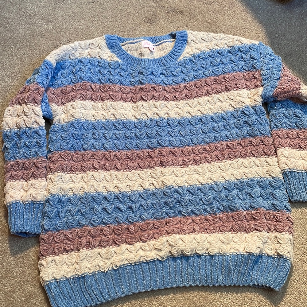 Pink Lily soft striped sweater